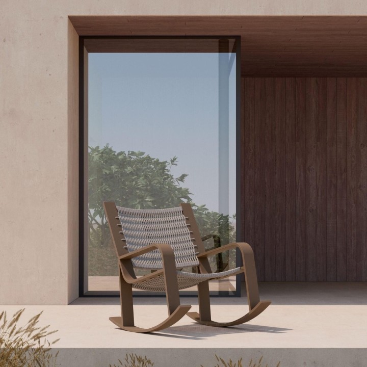 Cozumel Rocking Chair – Bronze – view 2