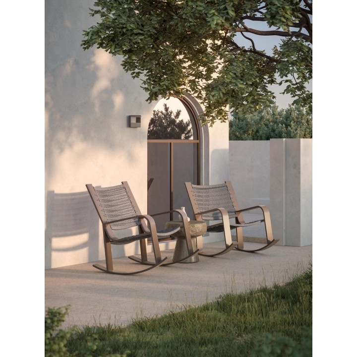 Fauteuil à bascule Cozumel – Bronze – vue 3
