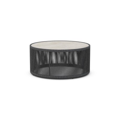 Table basse ronde Malta – Dekton Albarium – Galet – vue 1