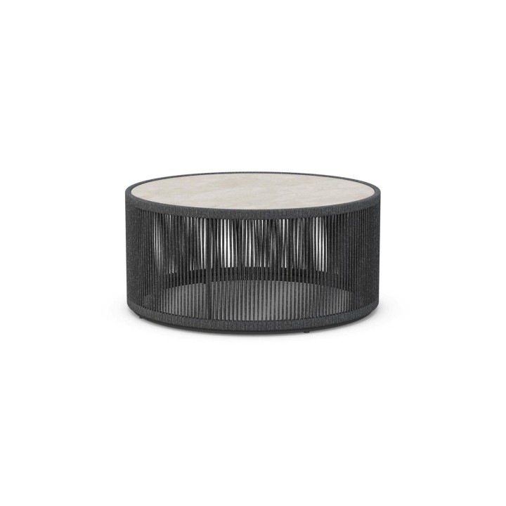 Table basse ronde Malta – Dekton Albarium – Galet – vue 1