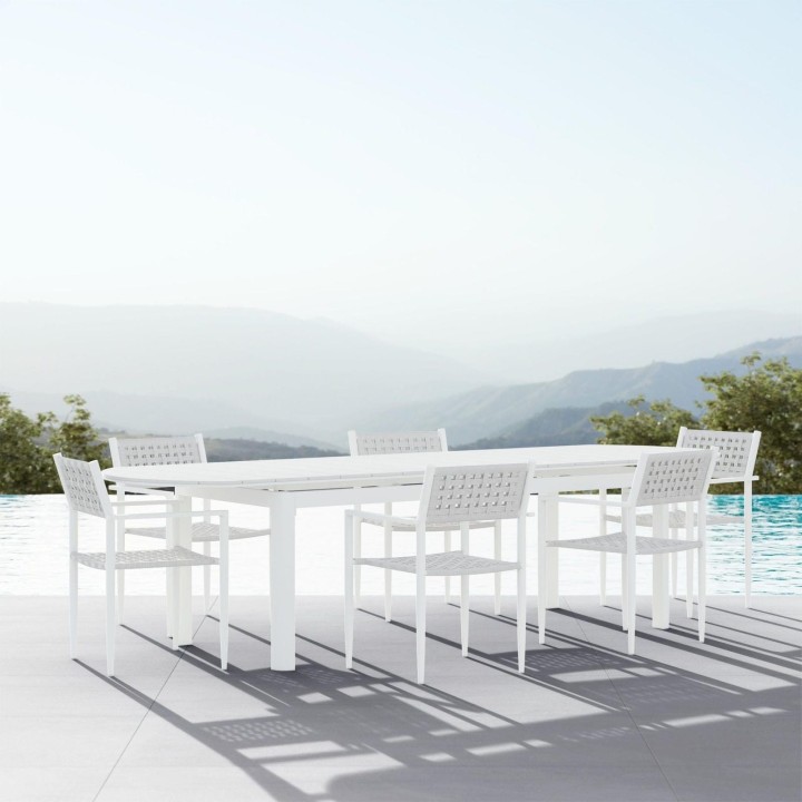Seville 95-118" Extendable Dining Table – Glacier – view 5