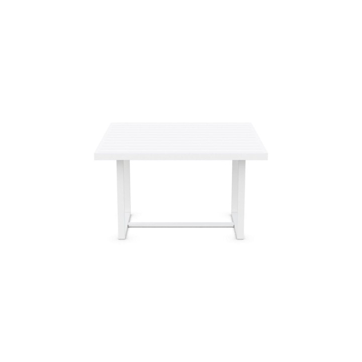 Table de repas carrée Pavia 122 cm – Blanc – vue 3