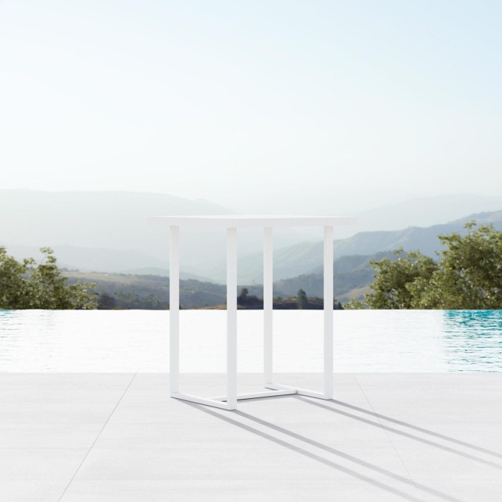 Pavia 35" Bar Table – White – view 2