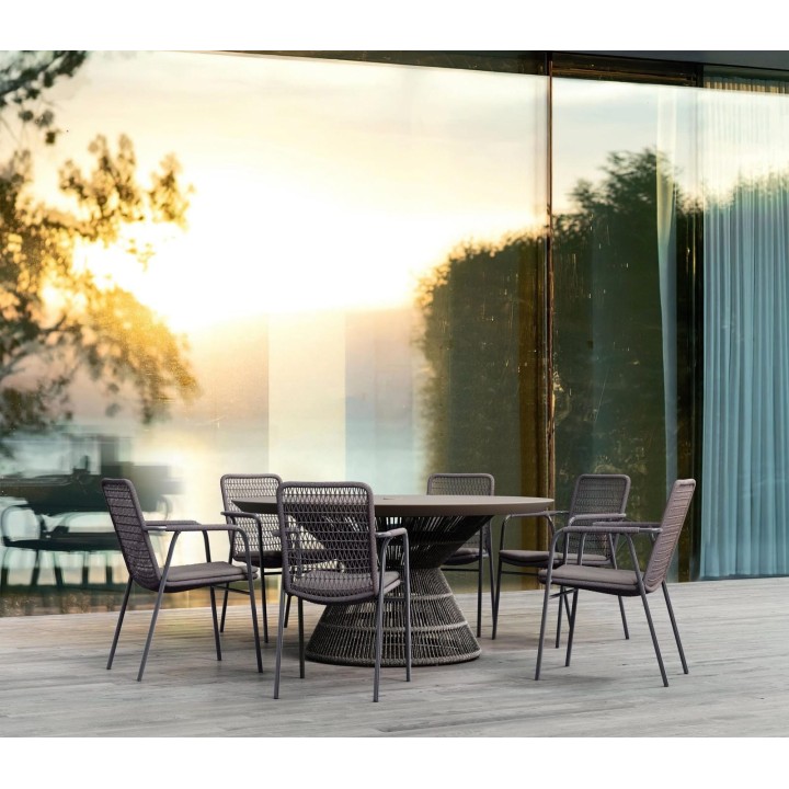 Captiva 60" Dining Table – Bronze – view 2