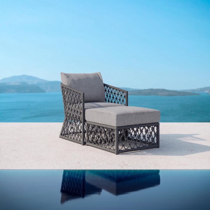 Amelia Ottoman – Ash – view 3