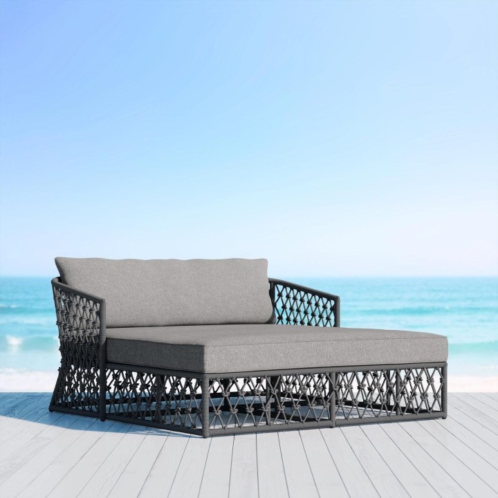 Lit de jour Amelia – Cendre – vue 2