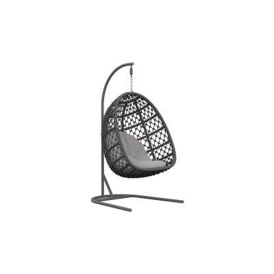 Fauteuil suspendu Amelia – Cendre – vue 1
