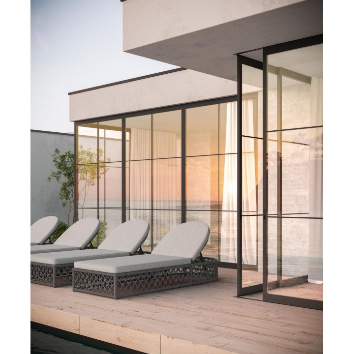 Chaise longue Amelia – Cendre – vue 2