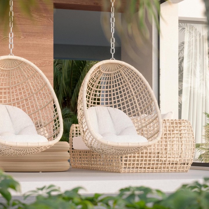 Fauteuil suspendu Kiawah – vue 3
