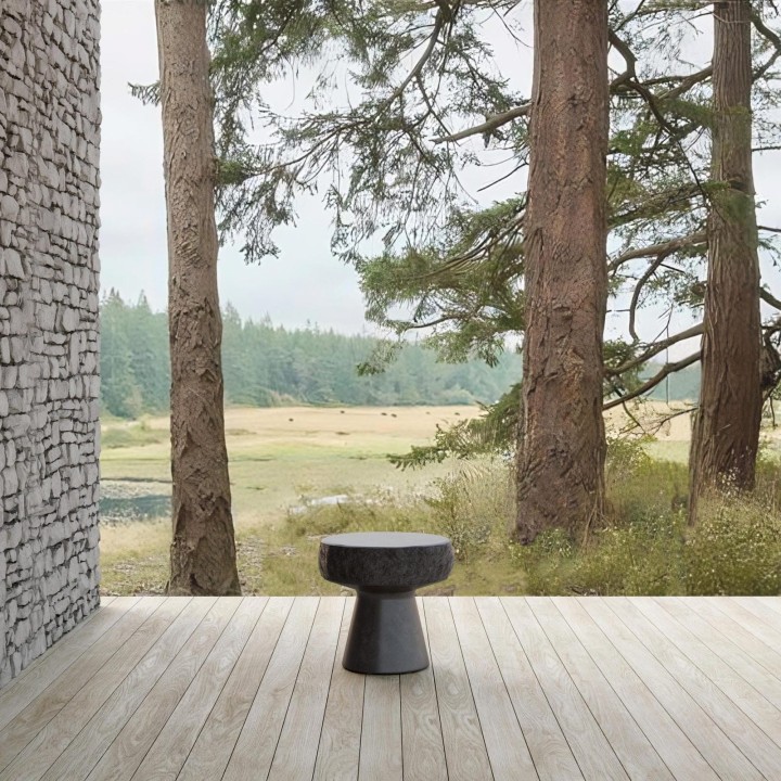 Pensacola Side Table – Coal – view 2