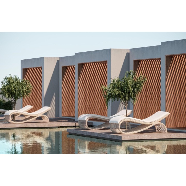 Chaise longue Paloma Wave – vue 3