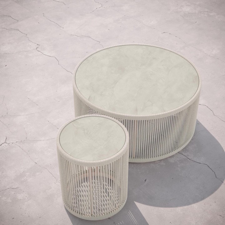 Table d'appoint Malta – Dekton Albarium – Bouleau – vue 2