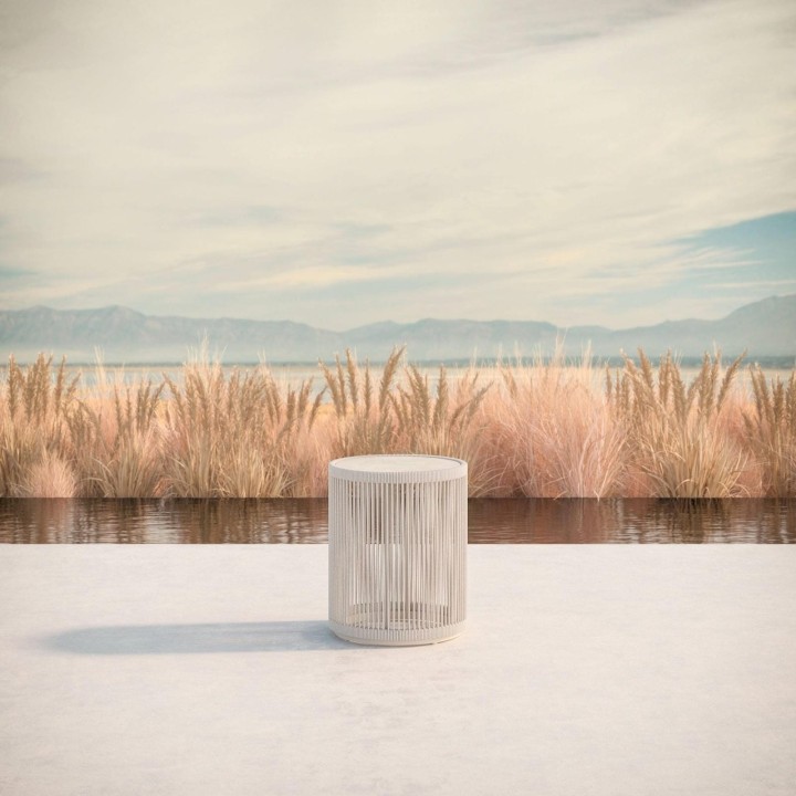 Table d'appoint Malta – Dekton Albarium – Bouleau – vue 3