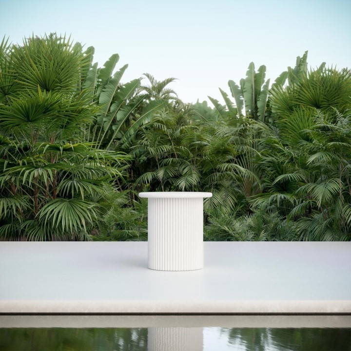Table d'appoint Palma – Blanc – vue 2