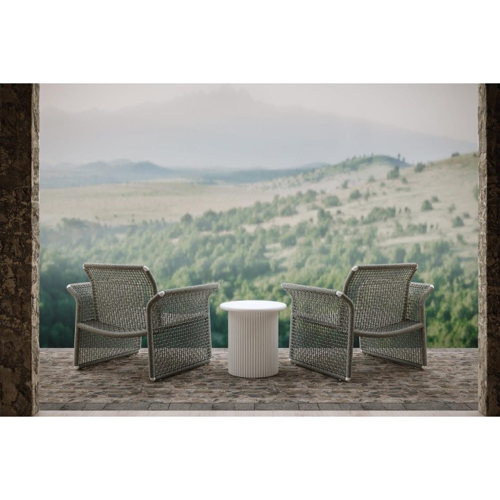 Table d'appoint Palma – Blanc – vue 3