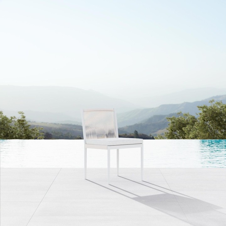 Catalina Armless Dining Chair – Sand – view 2
