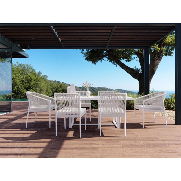 Chaise de repas sans accoudoirs Catalina – Sable – vue 3
