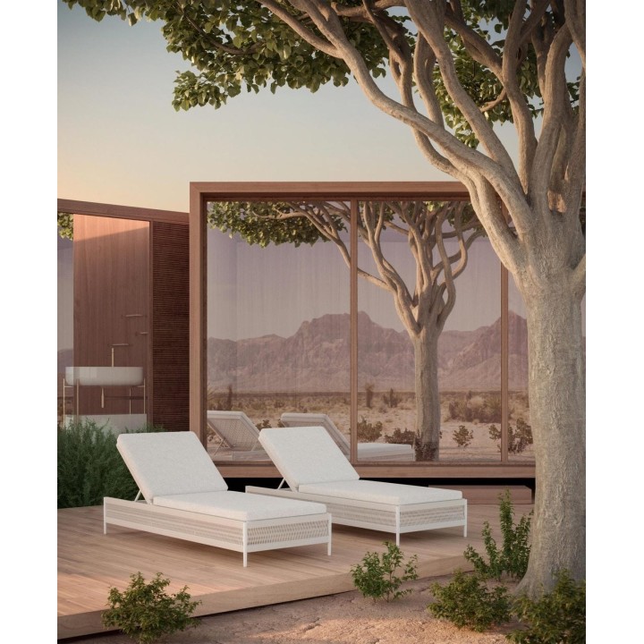 Chaise longue Catalina – Sable – vue 3