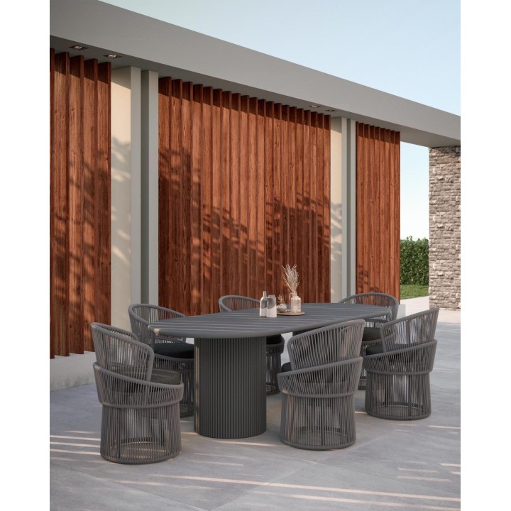 Palma 96" Dining Table – Charcoal – view 2