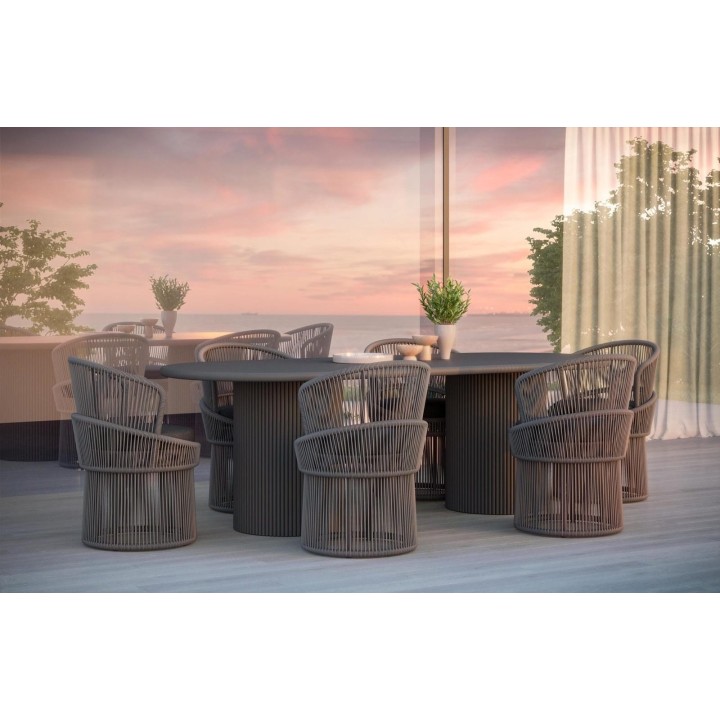Table de repas Palma 244 cm – Anthracite – vue 3
