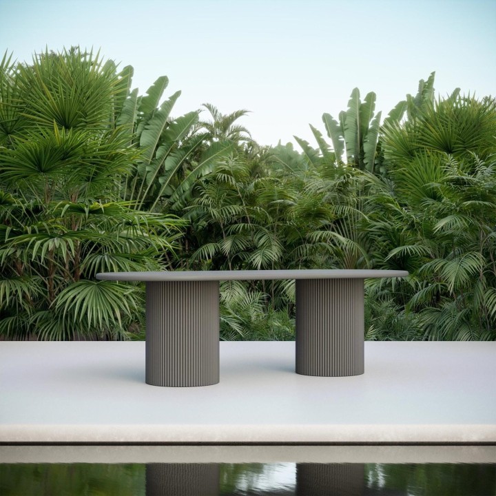 Palma 96" Dining Table – Charcoal – view 4