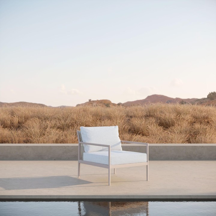 Madeira Club Chair – Ivory – view 2