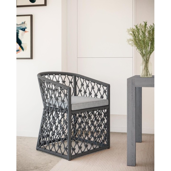 Chaise de repas Amelia – Cendre – vue 2