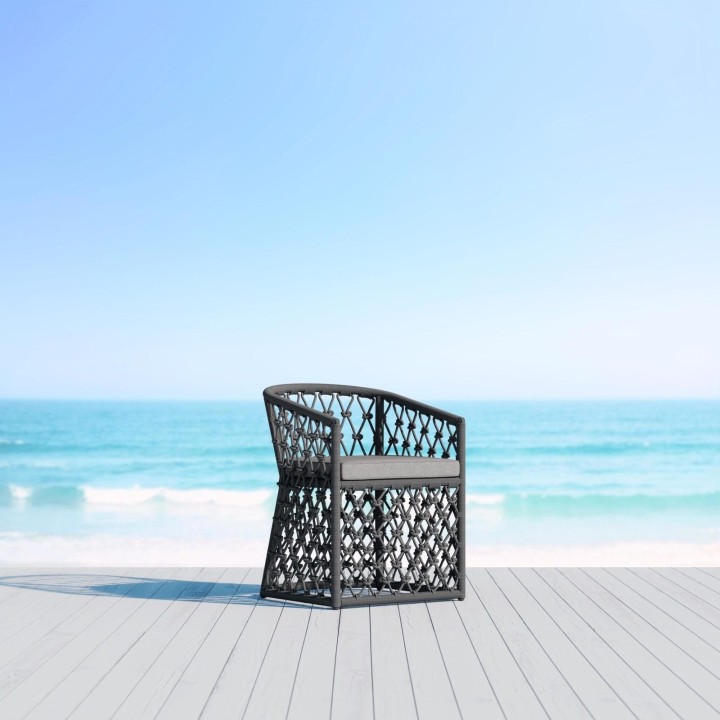 Chaise de repas Amelia – Cendre – vue 3