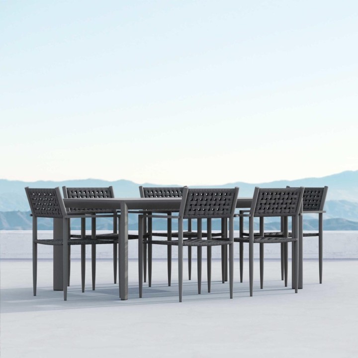 Table de repas rectangulaire Porto 183 cm – vue 2