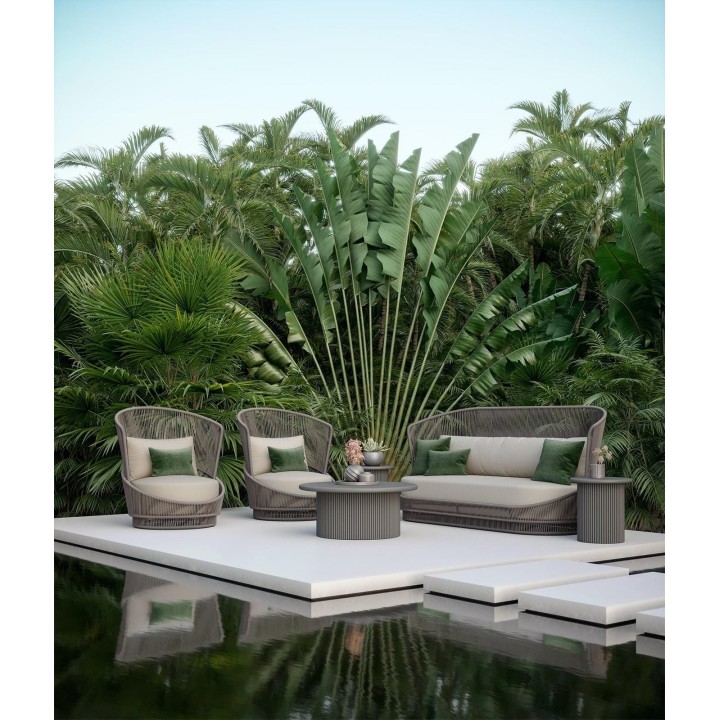 Fauteuil pivotant Palma – Moka – vue 6