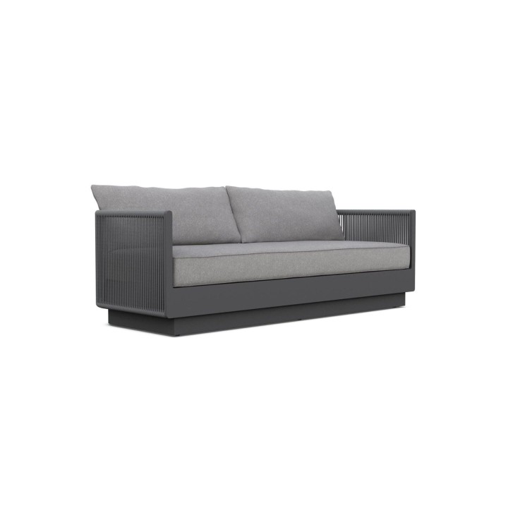 Canapé 3 places Porto – Anthracite – vue 1