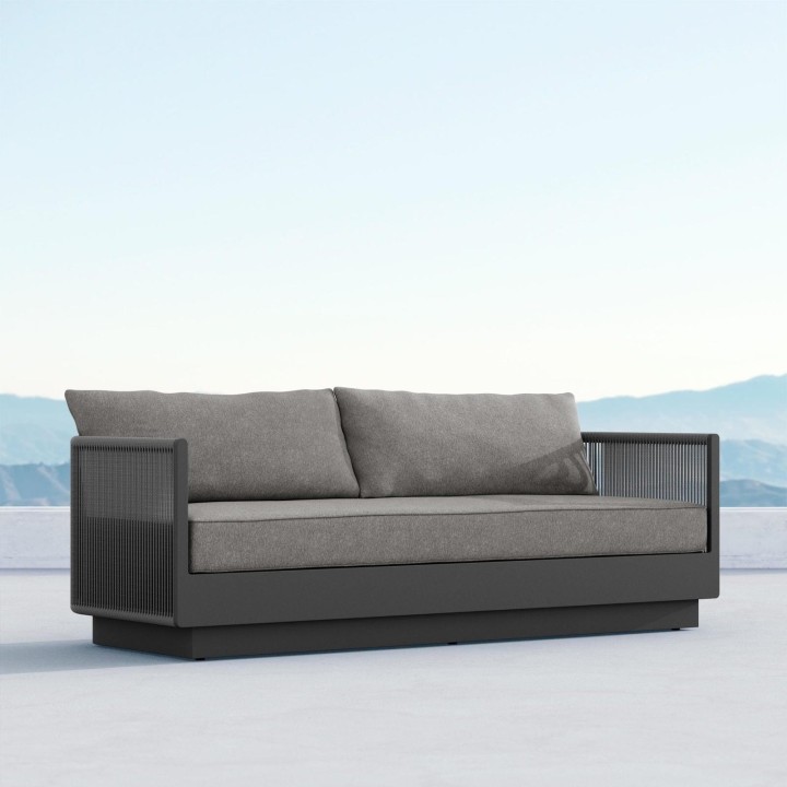 Porto 3-Seat Sofa – Charcoal – view 2