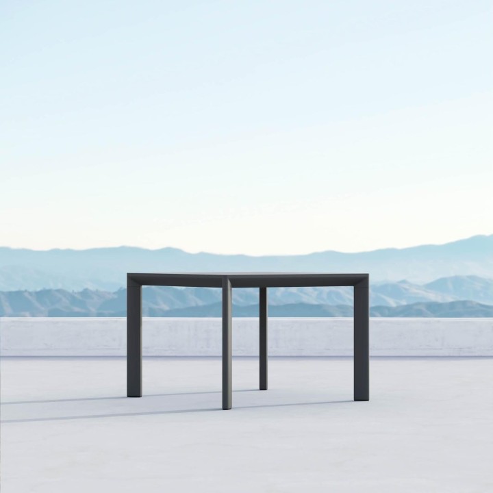 Porto 43" Square Dining Table – Charcoal – view 4