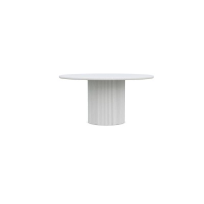 Table de repas ronde Palma 152 cm – Blanc – vue 1