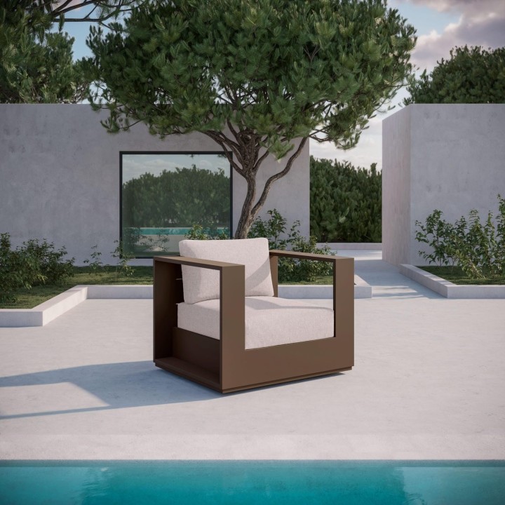 Sydney Swivel Club Chair – Bronze – view 2