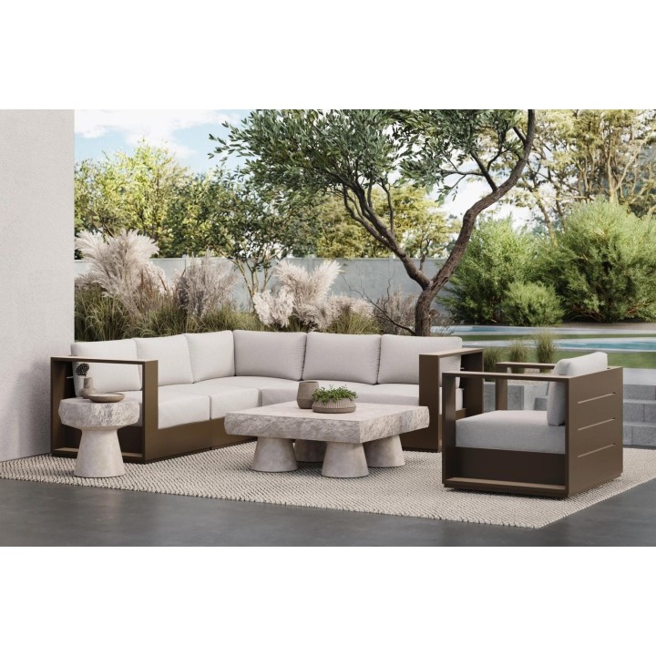 Fauteuil pivotant Sydney – Bronze – vue 3