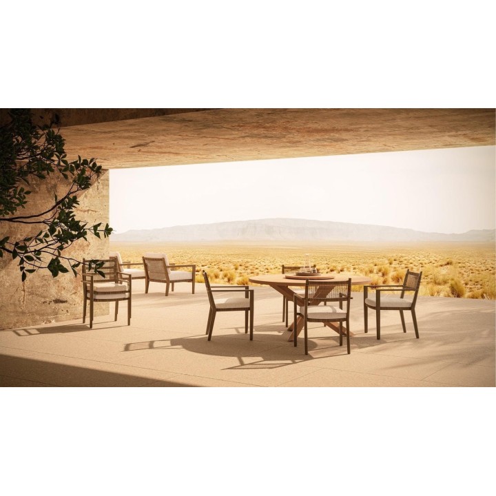 Chaise de repas empilable sans accoudoirs Bozeman – lot de 4 – vue 3