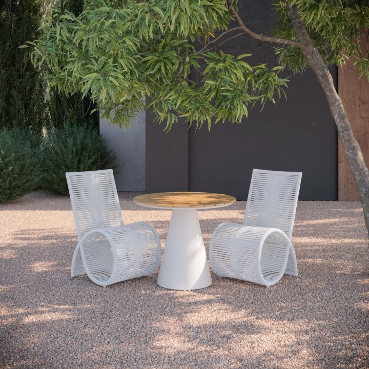 Table de repas Leon 91 cm – Alpine WeatherWood – Bronze – vue 2