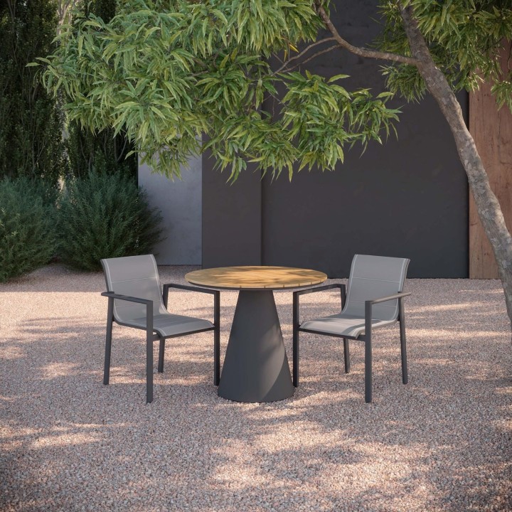 Table de repas Leon 91 cm – Alpine WeatherWood – Bronze – vue 3