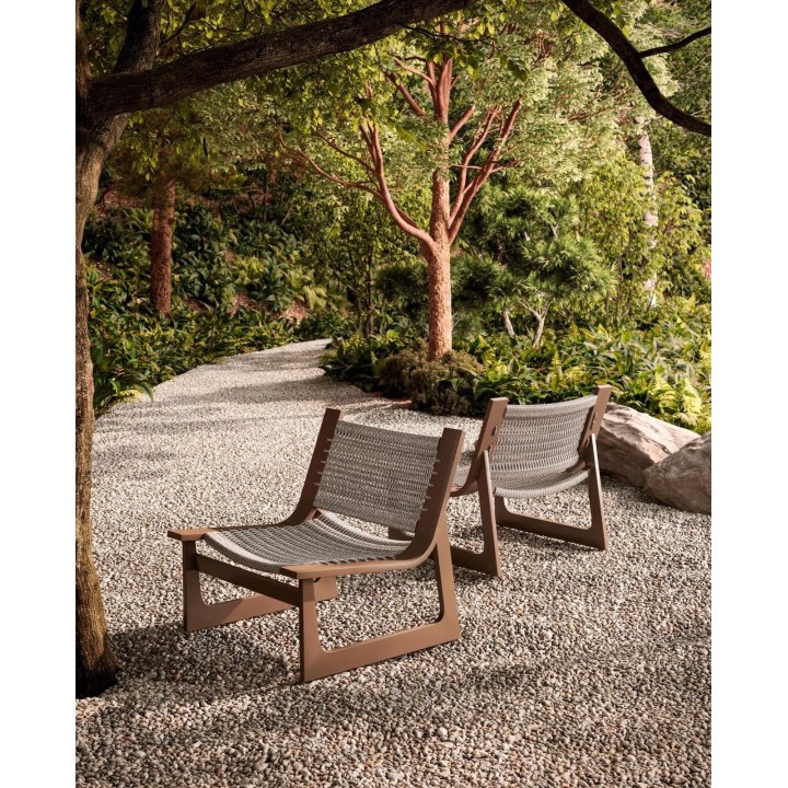 Fauteuil Cozumel – lot de 2 – Bronze – vue 4